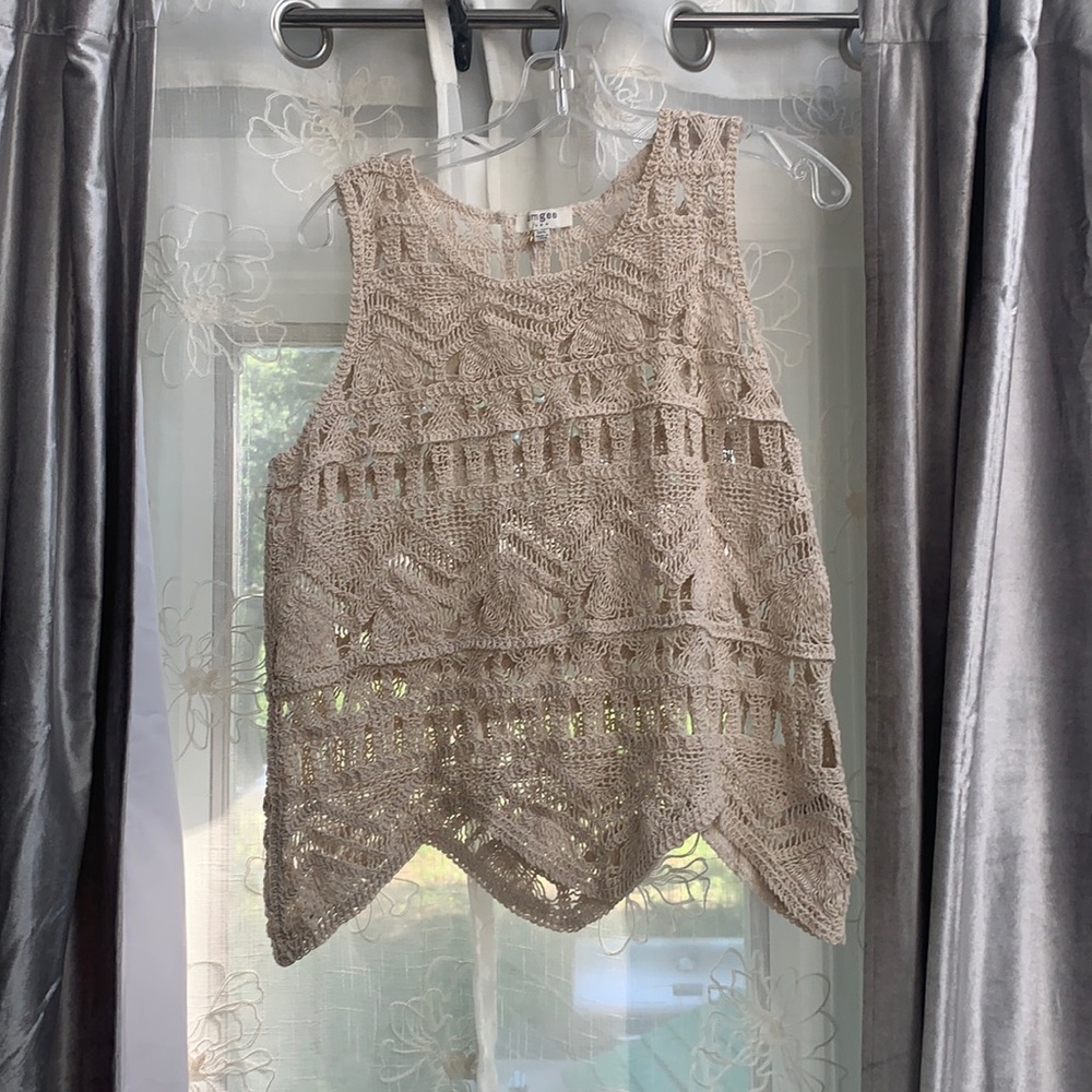 Umgee Crochet Sleeveless Top